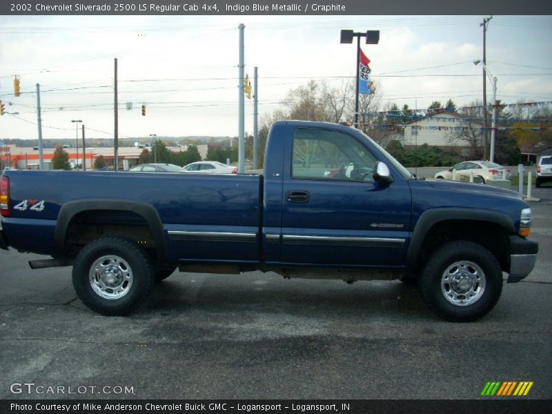 Indigo Blue Metallic / Graphite 2002 Chevrolet Silverado 2500 LS Regular Cab 4x4