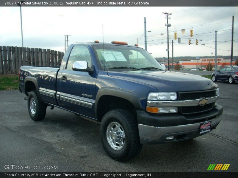 Indigo Blue Metallic / Graphite 2002 Chevrolet Silverado 2500 LS Regular Cab 4x4