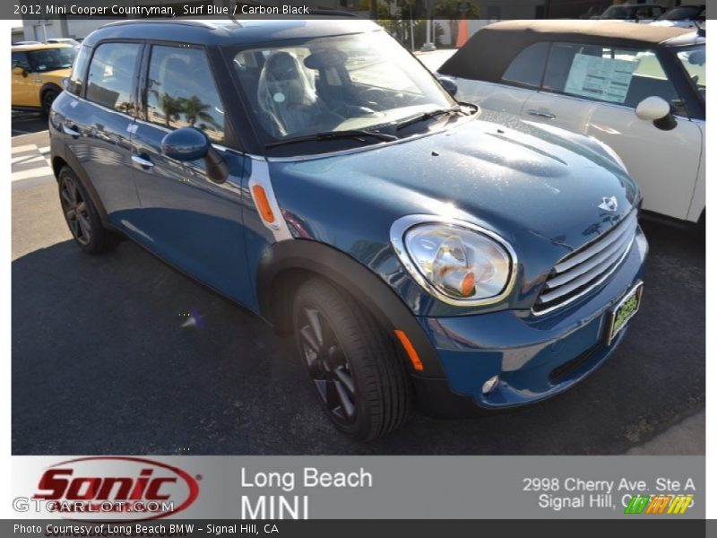 Surf Blue / Carbon Black 2012 Mini Cooper Countryman