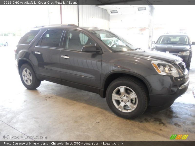 Cyber Gray Metallic / Ebony 2012 GMC Acadia SLE