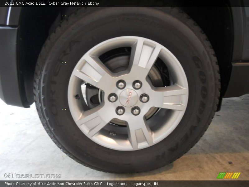 Cyber Gray Metallic / Ebony 2012 GMC Acadia SLE