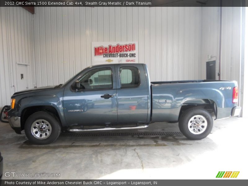 Stealth Gray Metallic / Dark Titanium 2012 GMC Sierra 1500 Extended Cab 4x4