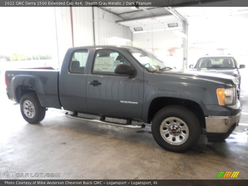 Stealth Gray Metallic / Dark Titanium 2012 GMC Sierra 1500 Extended Cab 4x4