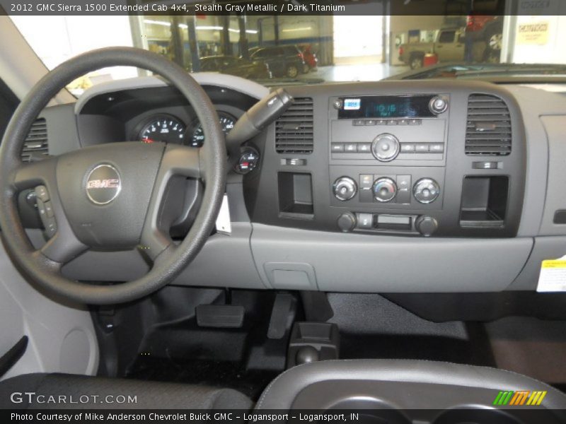 Stealth Gray Metallic / Dark Titanium 2012 GMC Sierra 1500 Extended Cab 4x4
