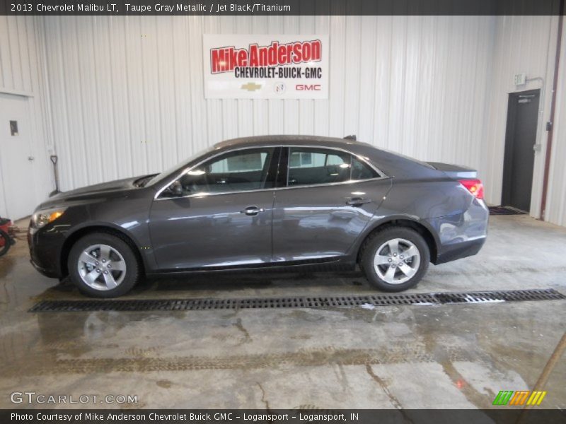 Taupe Gray Metallic / Jet Black/Titanium 2013 Chevrolet Malibu LT