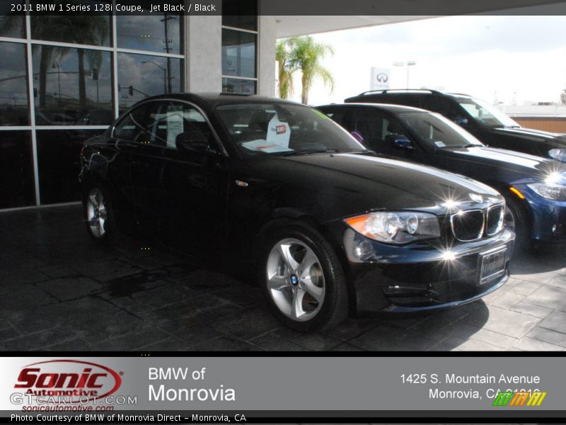 Jet Black / Black 2011 BMW 1 Series 128i Coupe