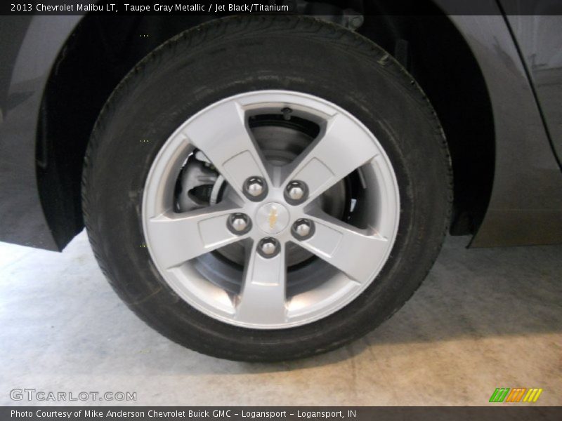 Taupe Gray Metallic / Jet Black/Titanium 2013 Chevrolet Malibu LT