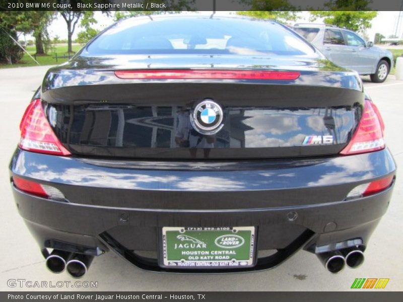 Black Sapphire Metallic / Black 2010 BMW M6 Coupe