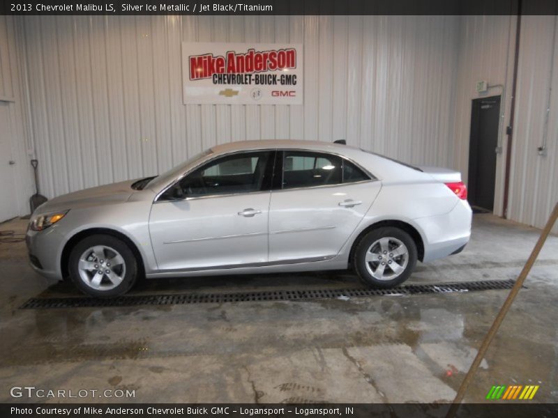 Silver Ice Metallic / Jet Black/Titanium 2013 Chevrolet Malibu LS