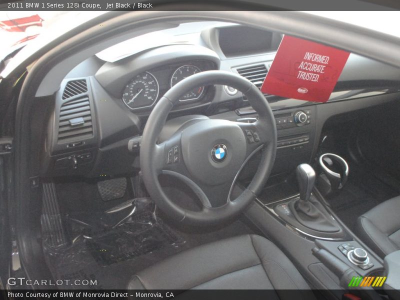 Jet Black / Black 2011 BMW 1 Series 128i Coupe