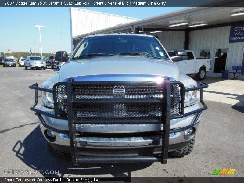 Bright Silver Metallic / Medium Slate Gray 2007 Dodge Ram 2500 Laramie Quad Cab 4x4
