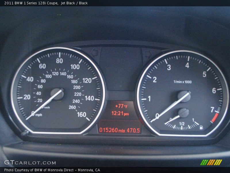 Jet Black / Black 2011 BMW 1 Series 128i Coupe