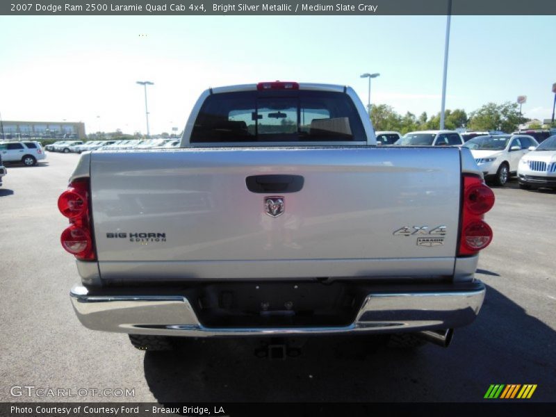 Bright Silver Metallic / Medium Slate Gray 2007 Dodge Ram 2500 Laramie Quad Cab 4x4