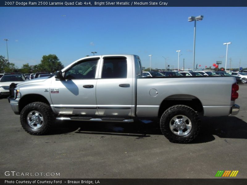 Bright Silver Metallic / Medium Slate Gray 2007 Dodge Ram 2500 Laramie Quad Cab 4x4