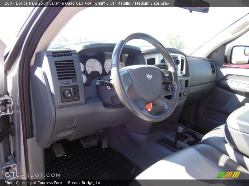 Bright Silver Metallic / Medium Slate Gray 2007 Dodge Ram 2500 Laramie Quad Cab 4x4