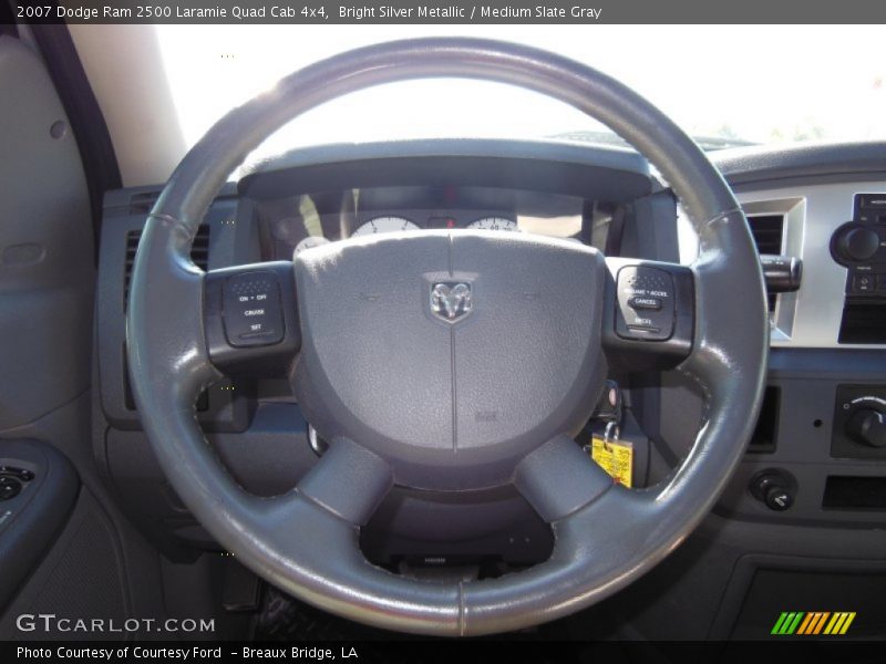 Bright Silver Metallic / Medium Slate Gray 2007 Dodge Ram 2500 Laramie Quad Cab 4x4