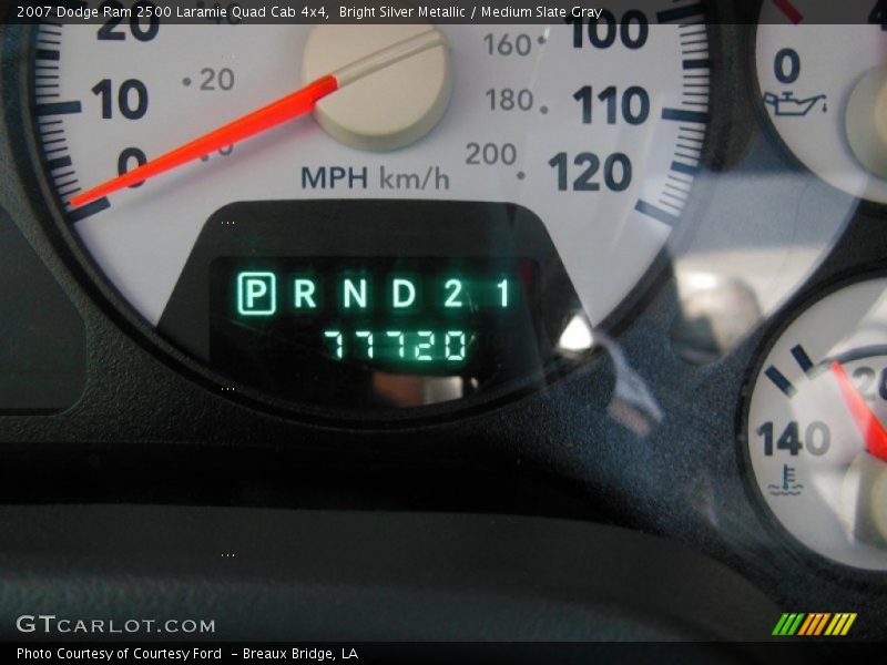 Bright Silver Metallic / Medium Slate Gray 2007 Dodge Ram 2500 Laramie Quad Cab 4x4