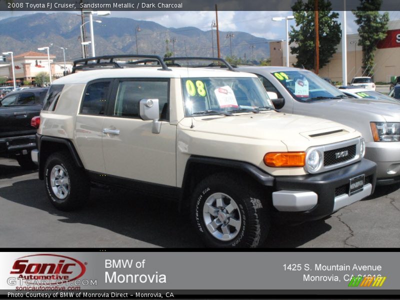 Sandstorm Metallic / Dark Charcoal 2008 Toyota FJ Cruiser