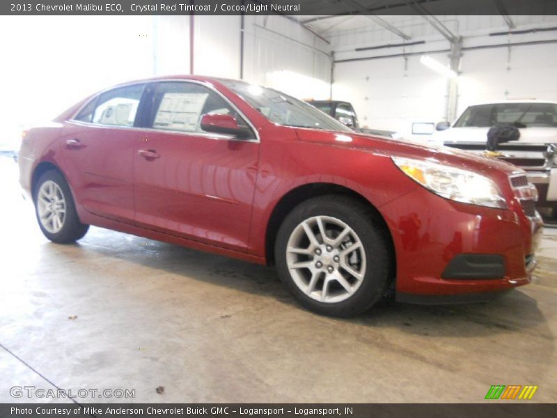Crystal Red Tintcoat / Cocoa/Light Neutral 2013 Chevrolet Malibu ECO