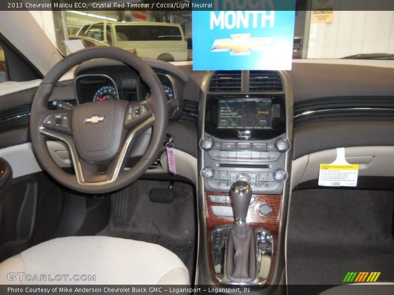 Crystal Red Tintcoat / Cocoa/Light Neutral 2013 Chevrolet Malibu ECO