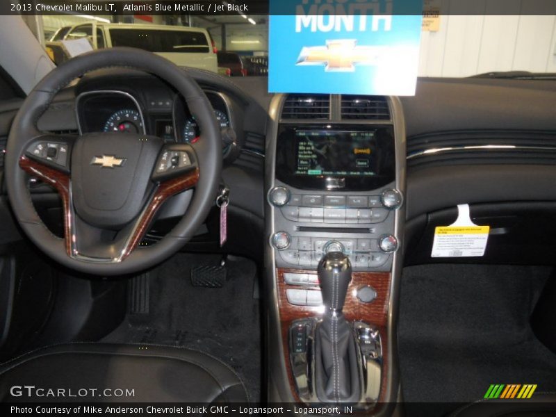 Atlantis Blue Metallic / Jet Black 2013 Chevrolet Malibu LT