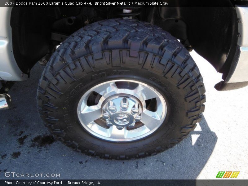 Bright Silver Metallic / Medium Slate Gray 2007 Dodge Ram 2500 Laramie Quad Cab 4x4
