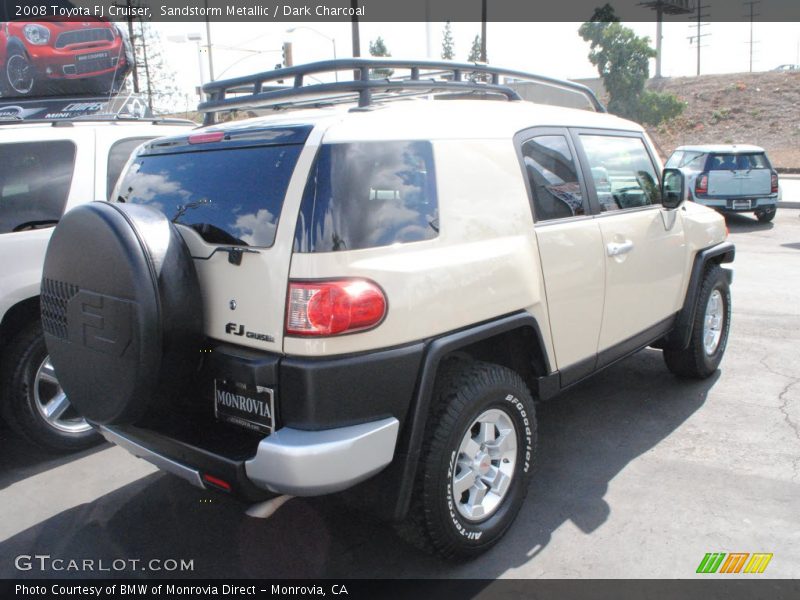 Sandstorm Metallic / Dark Charcoal 2008 Toyota FJ Cruiser