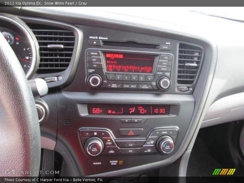 Snow White Pearl / Gray 2011 Kia Optima EX