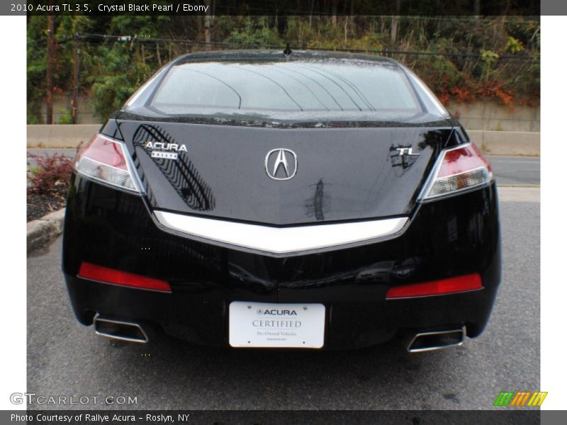 Crystal Black Pearl / Ebony 2010 Acura TL 3.5