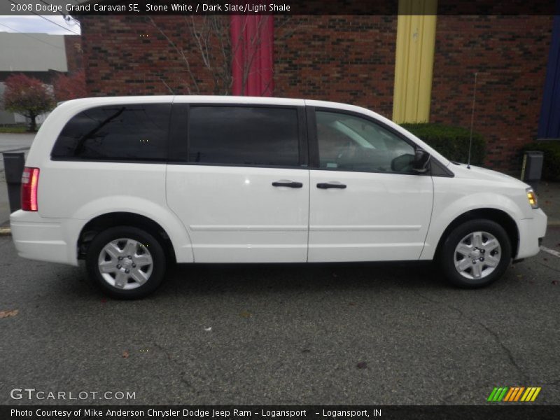 Stone White / Dark Slate/Light Shale 2008 Dodge Grand Caravan SE