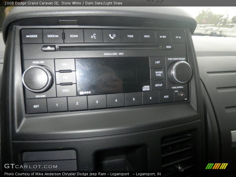 Stone White / Dark Slate/Light Shale 2008 Dodge Grand Caravan SE