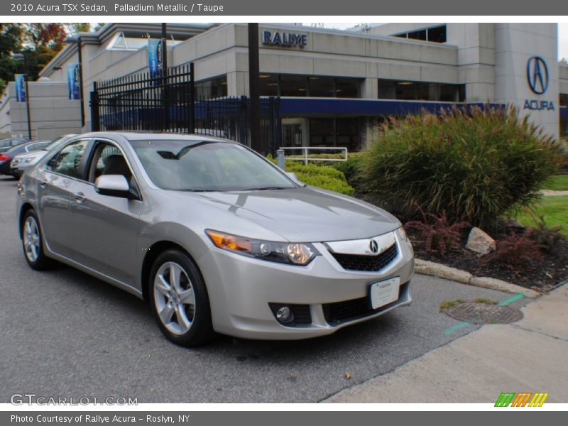 Palladium Metallic / Taupe 2010 Acura TSX Sedan