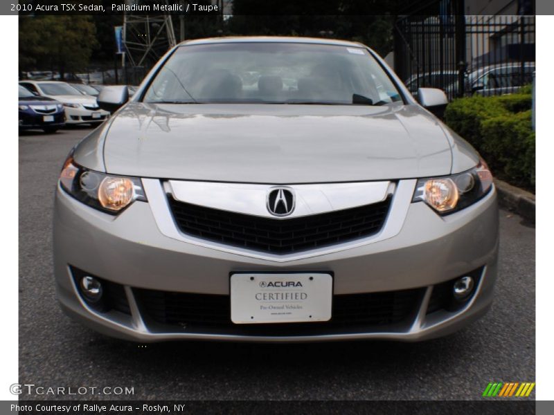 Palladium Metallic / Taupe 2010 Acura TSX Sedan