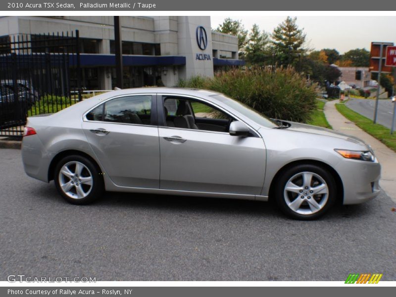 Palladium Metallic / Taupe 2010 Acura TSX Sedan
