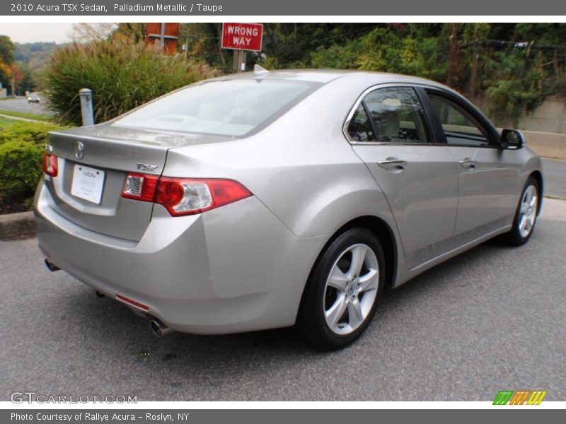 Palladium Metallic / Taupe 2010 Acura TSX Sedan