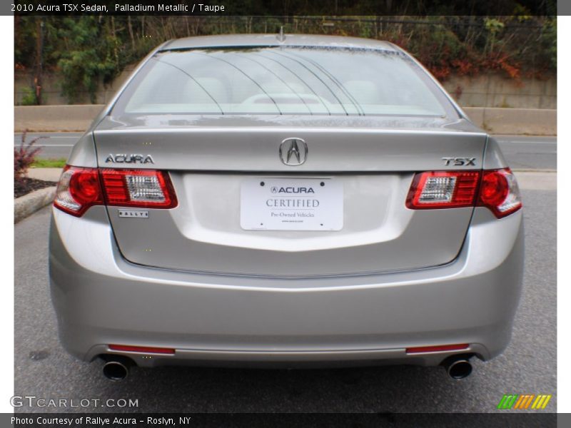 Palladium Metallic / Taupe 2010 Acura TSX Sedan