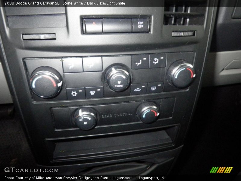 Stone White / Dark Slate/Light Shale 2008 Dodge Grand Caravan SE