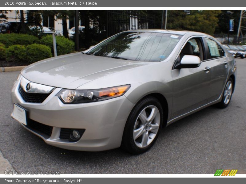 Palladium Metallic / Taupe 2010 Acura TSX Sedan