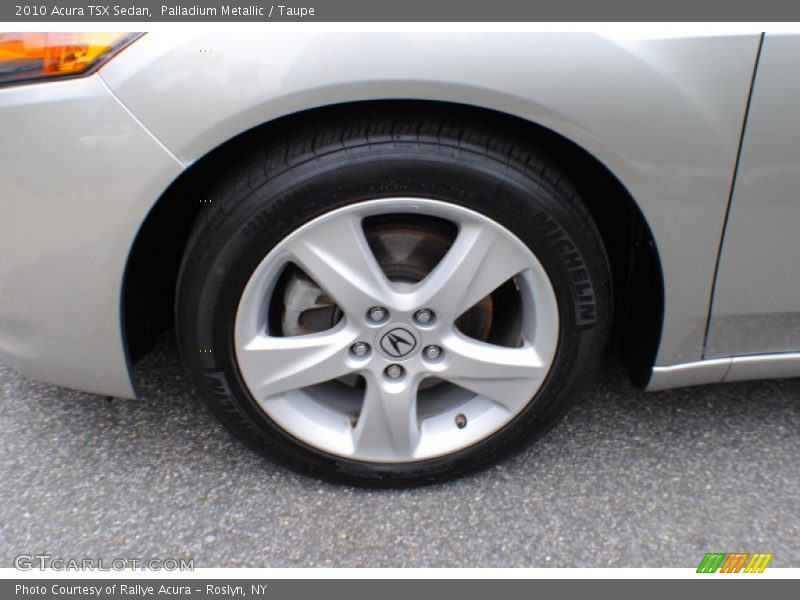 Palladium Metallic / Taupe 2010 Acura TSX Sedan