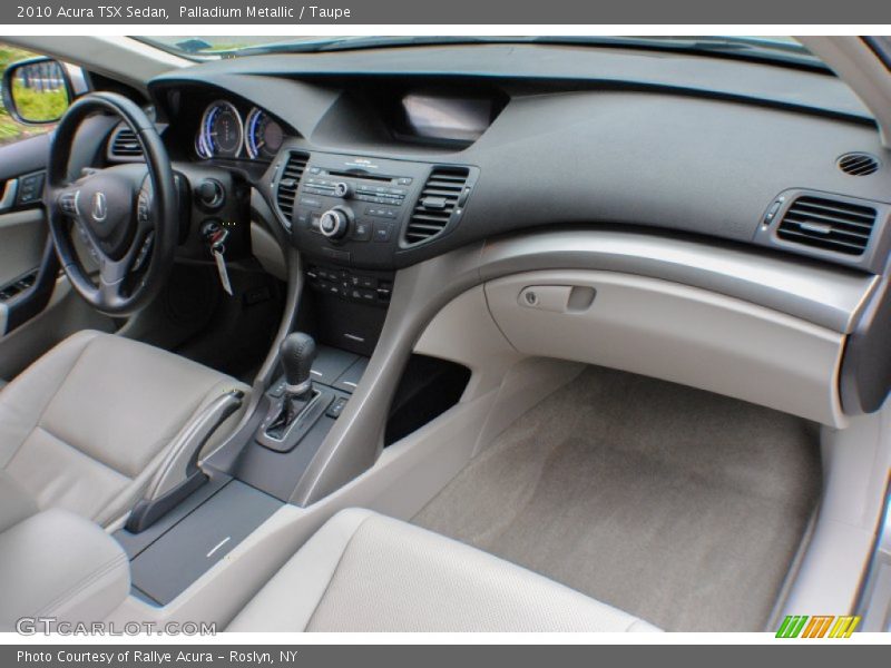 Palladium Metallic / Taupe 2010 Acura TSX Sedan