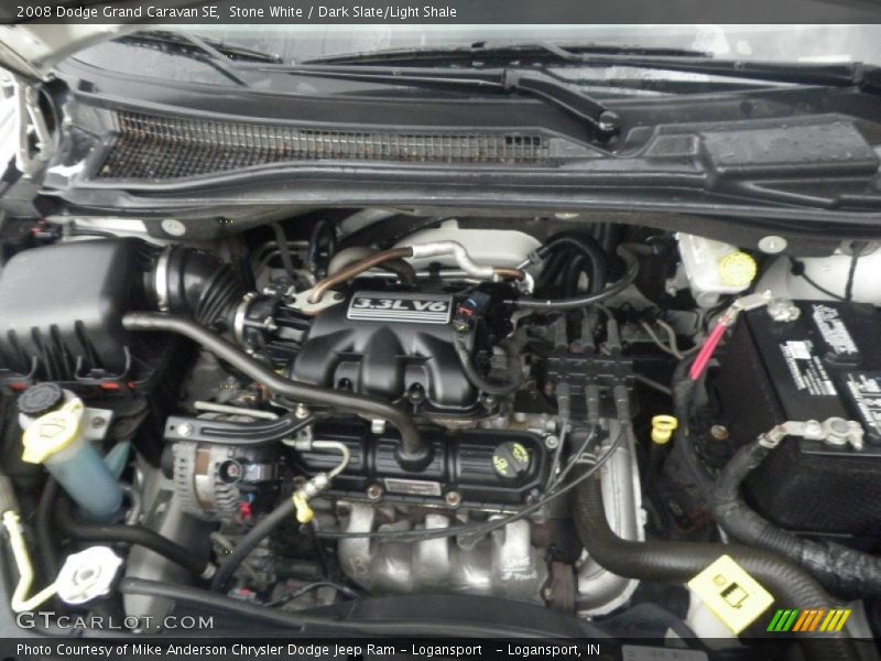 Stone White / Dark Slate/Light Shale 2008 Dodge Grand Caravan SE