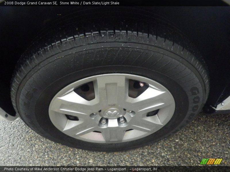 Stone White / Dark Slate/Light Shale 2008 Dodge Grand Caravan SE