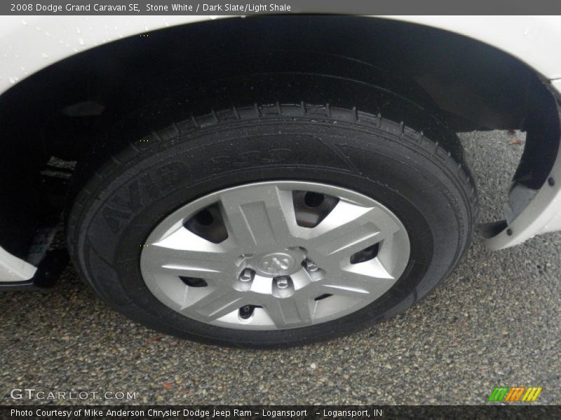 Stone White / Dark Slate/Light Shale 2008 Dodge Grand Caravan SE