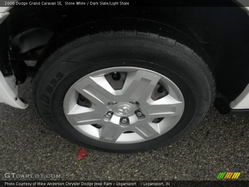 Stone White / Dark Slate/Light Shale 2008 Dodge Grand Caravan SE