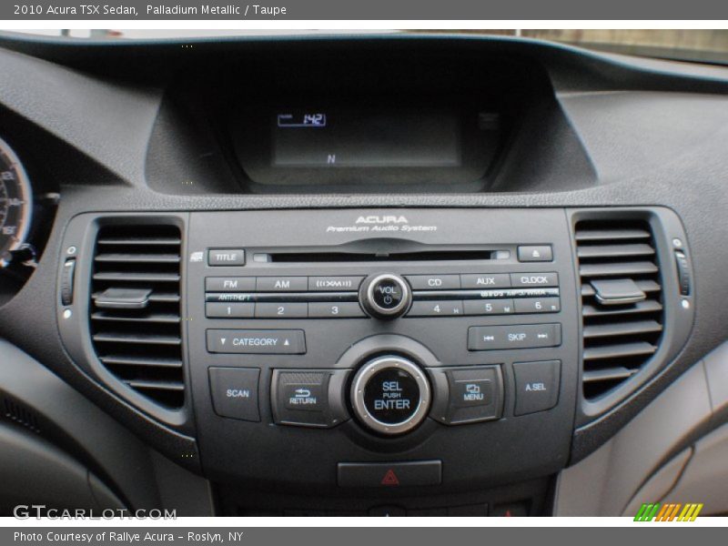 Palladium Metallic / Taupe 2010 Acura TSX Sedan
