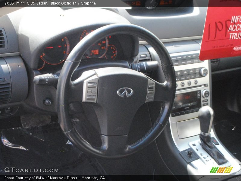 Black Obsidian / Graphite 2005 Infiniti G 35 Sedan