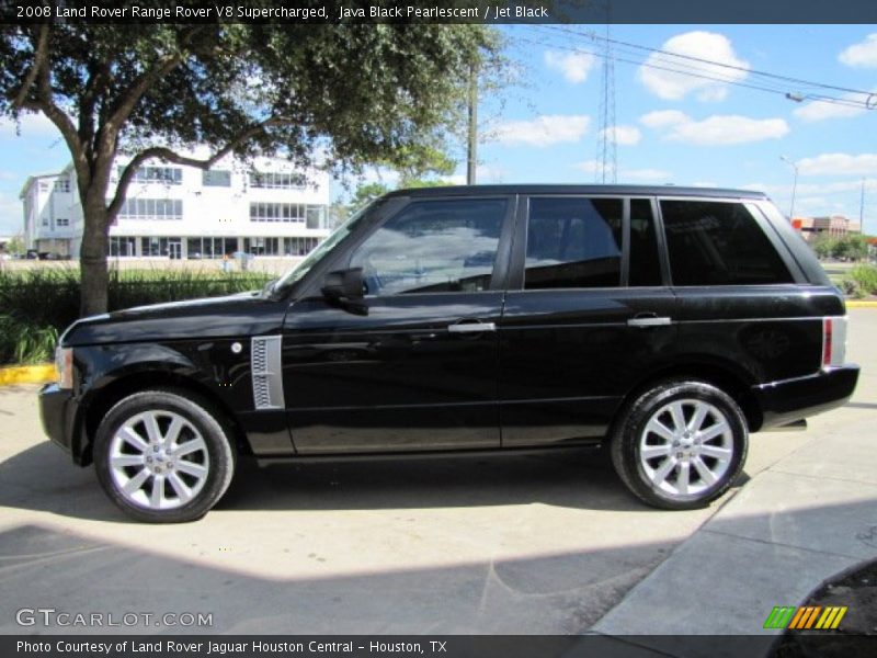 Java Black Pearlescent / Jet Black 2008 Land Rover Range Rover V8 Supercharged