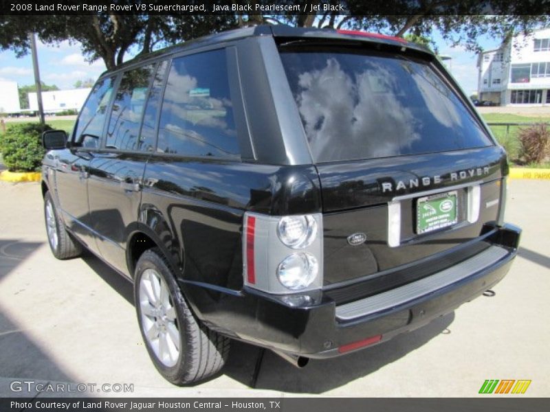 Java Black Pearlescent / Jet Black 2008 Land Rover Range Rover V8 Supercharged