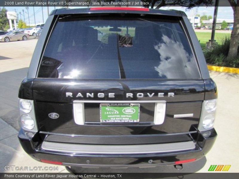 Java Black Pearlescent / Jet Black 2008 Land Rover Range Rover V8 Supercharged