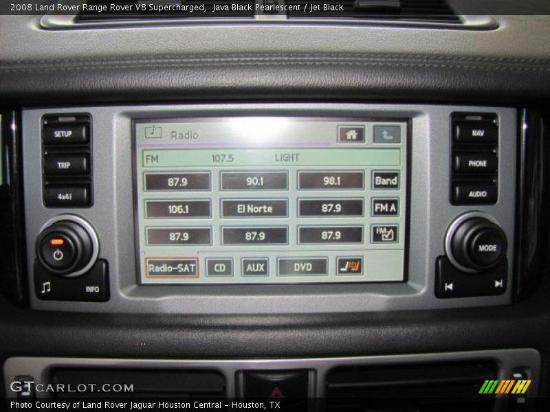 Java Black Pearlescent / Jet Black 2008 Land Rover Range Rover V8 Supercharged